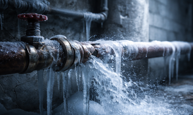 Замерзшие трубы, изображение: Знай.ua