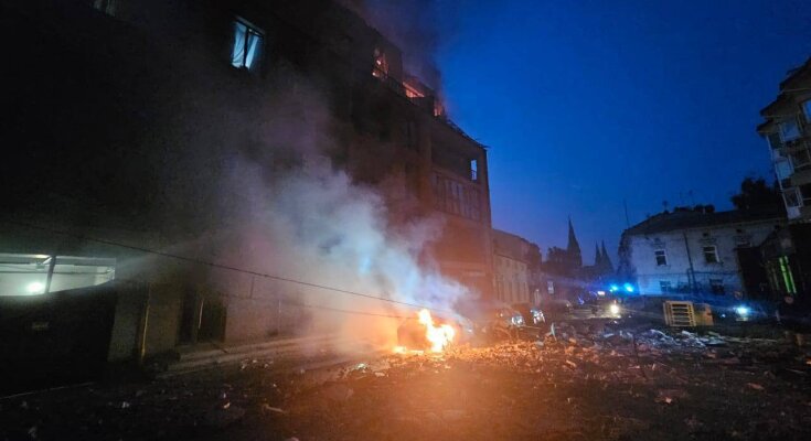 наслідки ракетного удару по Львову