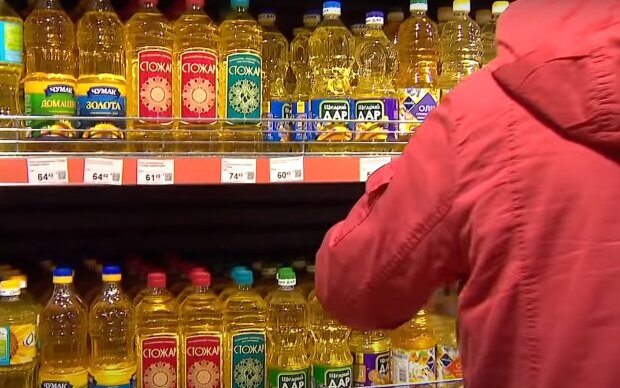 Подсолнечное масло в Украине, скриншот: Youtube