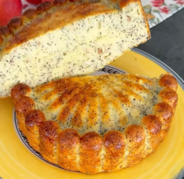 Маково-яблочный манник: фото скрин рецепта