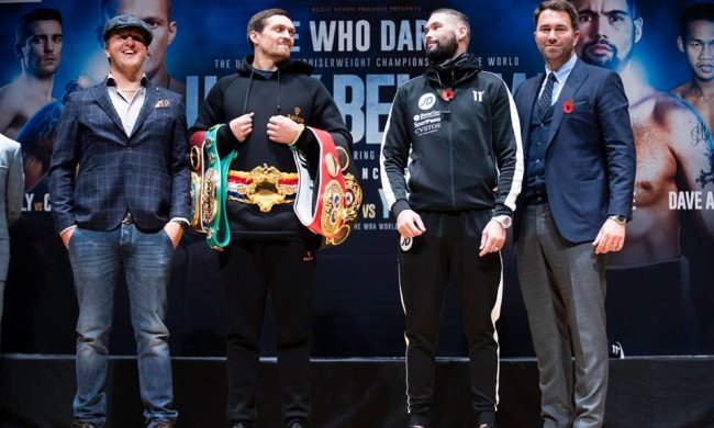 Александр Усик и Тони Беллью проведут бой 10 ноября