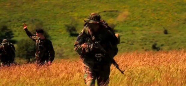 Военные, фото: скриншот из видео Facebook