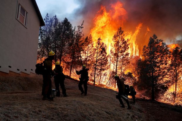 Лісові пожежі знищують Каліфорнію: обвуглених тіл і руйнувань все більше