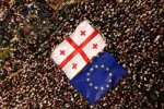 Мітинг у Грузії, фото: скріншот із відео