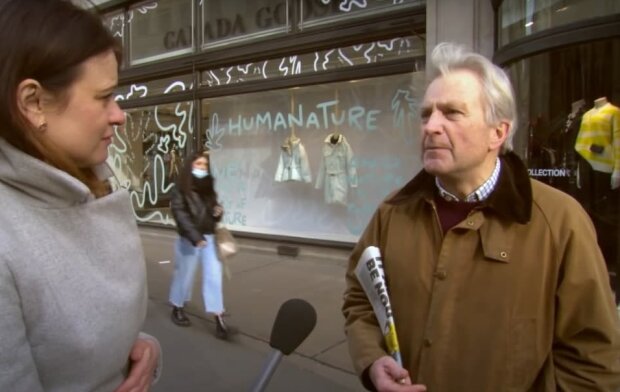 Интервью с жителями Лондона, скриншот из видео