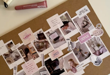 Vision board (доска визуализаций), изображение Pinterest