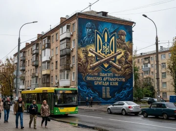 мурал артилеристи АЗОВ Протасів Яр Київ