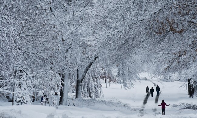 Сніг, фото: GettyImages