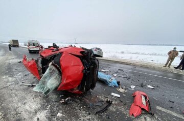 ДТП на трассе Киев-Чернигов, фото: Телеграмм / Подслушано в полиции