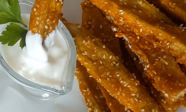 Баклажанні палички, скріншот: YouTube