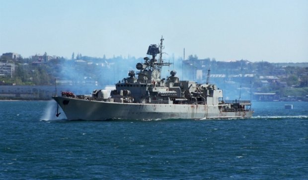 Український фрегат  налякав російський сторожовий корабель