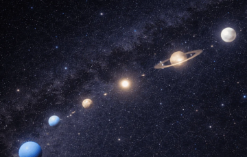 Парад планет, изображение из свободных источников