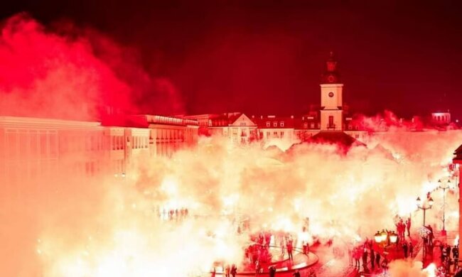 Фанаты с размахом отметили юбилей польского футбольного клуба, tribuna.com