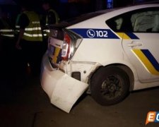 Копи стали винуватцями чергового ДТП в Києві (ФОТО)