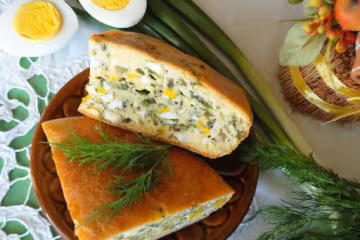 Заливной пирог с яйцами и зеленью - как быстро и вкусно накормить всю семью