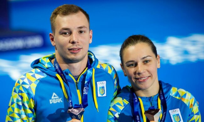 Виктория Кесарь и Станислав Олиферчик, LEN, facebook.com/olympicua