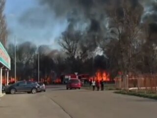 пожежа у Києві, скрін з відео