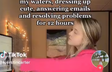 Новый тренд lazy girl job. Фото: TikTok
