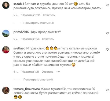 Коментарі на пост зі сторінки "peopletalk" в Instagram