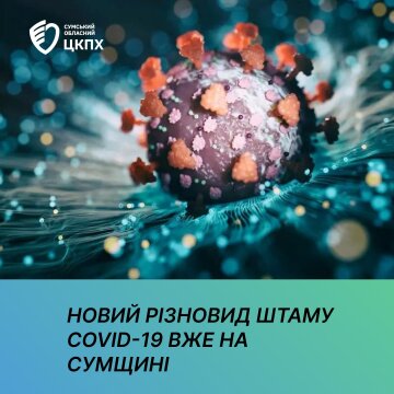 Новий різновид штаму "Омікрон", скріншот