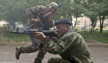 Террристы из систем залпового огня атаковали Богдановку