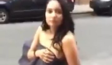 Чоловік змусив невірну дружину пройтися голою по Нью-Йорку (відео)