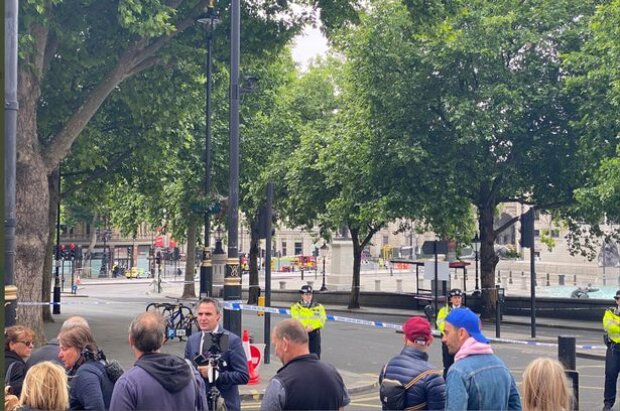 Трафальгарская площадь в Лондоне была эвакуирована, фото: Сара Черчилль