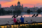 Украинцы, закат, фото из соцсетей