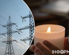 Отключение света в Украине летом