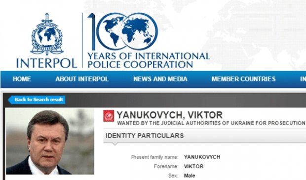 Інтерпол шукатиме Януковича ще у двох справах