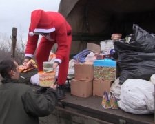 Санта Клаус привіз подарунки воїнам АТО (відео)