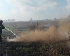 Под Киевом продолжают тушить 24 пожара на торфяниках (видео)