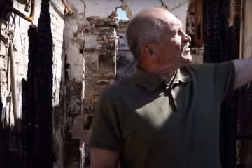 Уничтоженный дом ветерана, фото: скриншот из видео