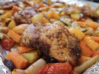 Запеченная курица по-каджунски: фото скрин Ютуб