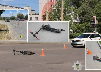 Електросамокати на вулицях міста