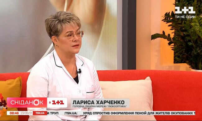 Лариса Харченко, скріншот Youtube сніданок з 1+1