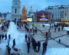 В столице прощаются с Новым годом