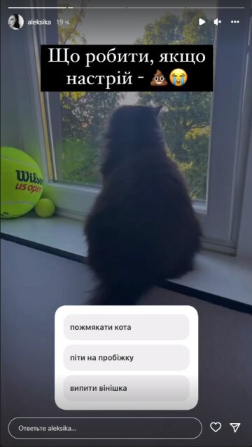 Олександра Лобода, скріншот: Instagram Stories