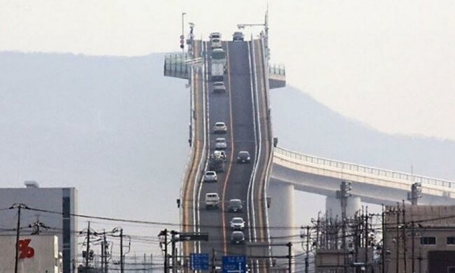 "Падаючий міст" в Японії шокує туристів