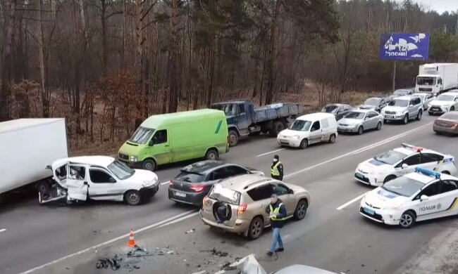 Аварія в Україні, скріншот: Youtube