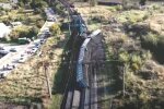 поїзд зійшов з рейок, скріншот з відео