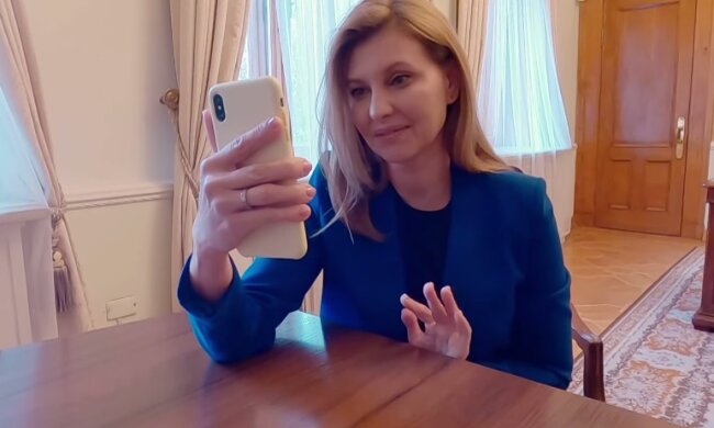 Олена Зеленська, скріншот відео