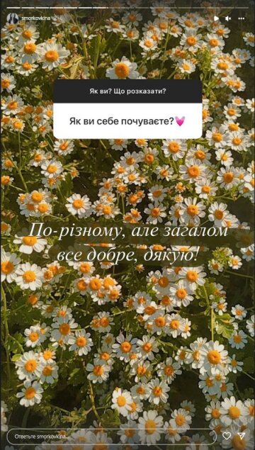 Анна Кошмал, скріншот: Instagram Stories