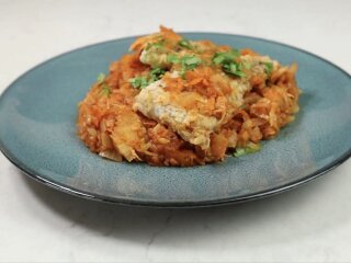 Рыба по-гречески: фото скрин Ютуб