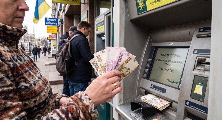 гривня банкомат готівка банкноти
