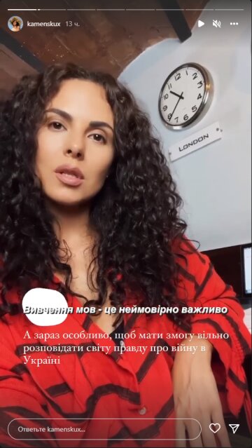 Настя Каменских, скриншот: Instagram Stories