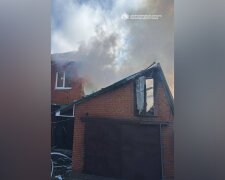 Пожар в частном домовладении в Днепре после атаки