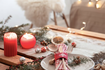 Новогодний стол, изображение из свободных источников