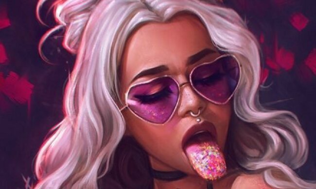 Девушка - арт, скриншот: YouTube