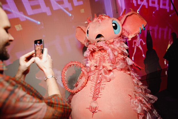 Ніжна, проте запальна рожева Дракоша з шоу "Маскарад", фото: "1+1"